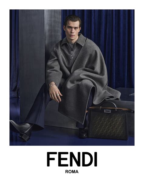 nicholas galitzine modelling for fendi